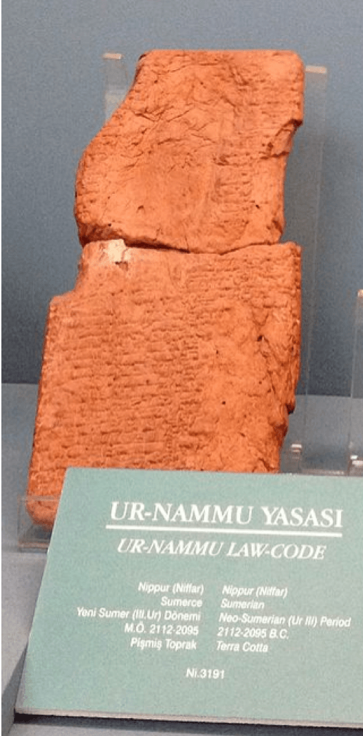 The Code of Ur-Nammu — Circa 2100 BC